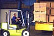 depolama yapan forklift aracımız